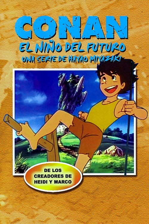 Cartel de Conan, el niño del futuro