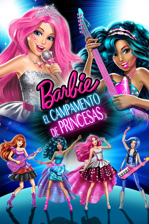 Cartel de Barbie en El campamento de princesas