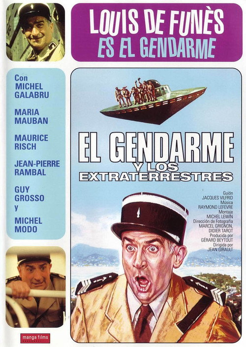 Cartel de El gendarme y los extraterrestres