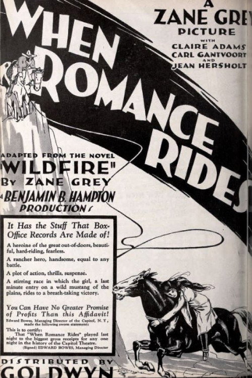 Cartel de When Romance Rides