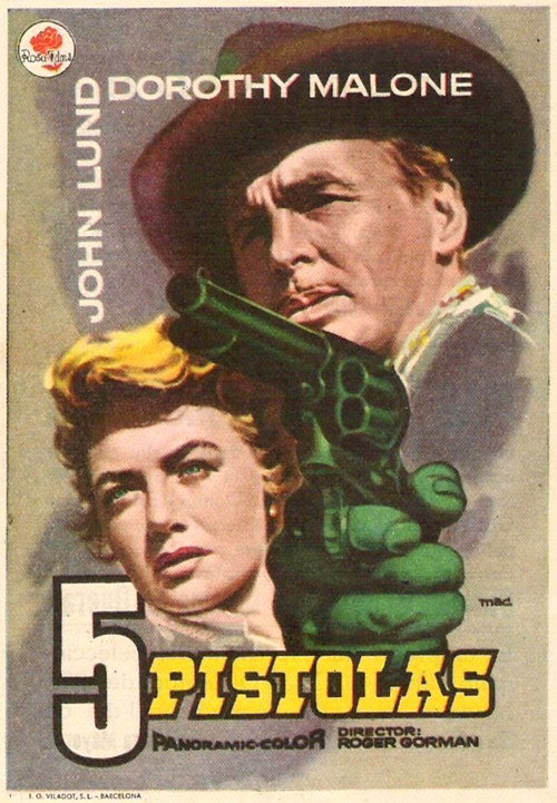 Cartel de Cinco pistolas