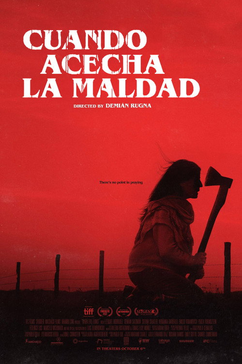 Cartel de Cuando acecha la maldad