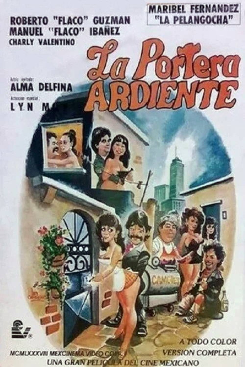 Cartel de La portera ardiente