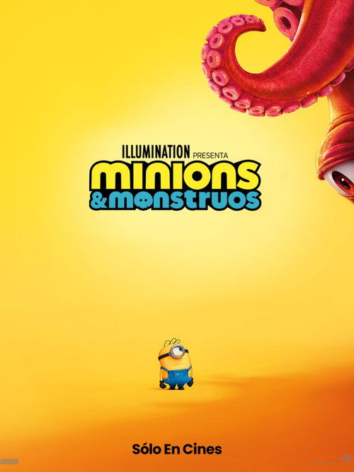Cartel de Minions y monstruos