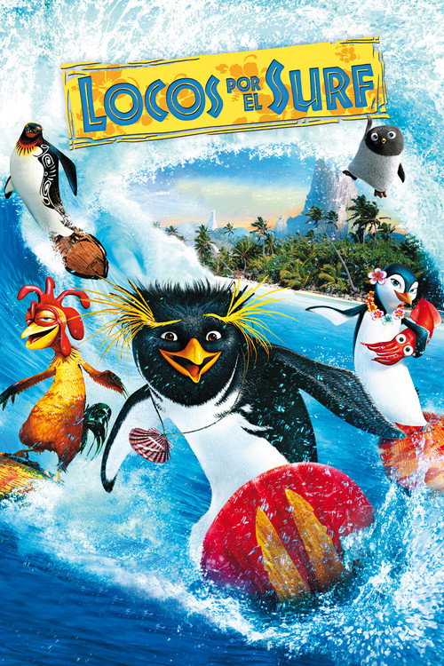 Cartel de Locos por el surf