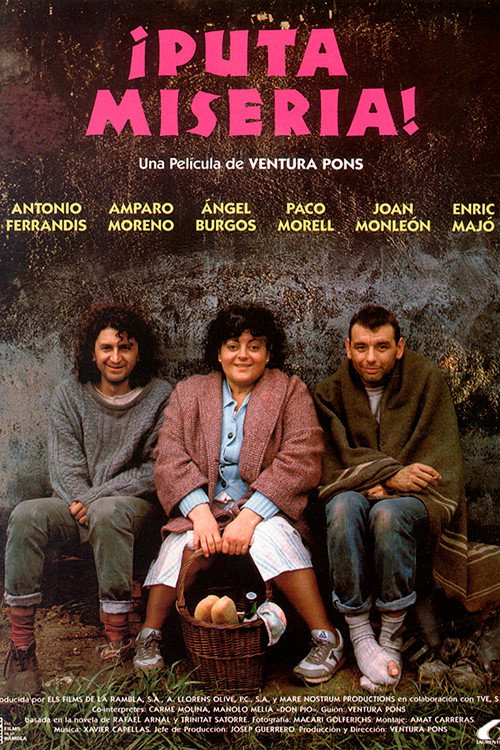 Cartel de ¡Puta miseria!