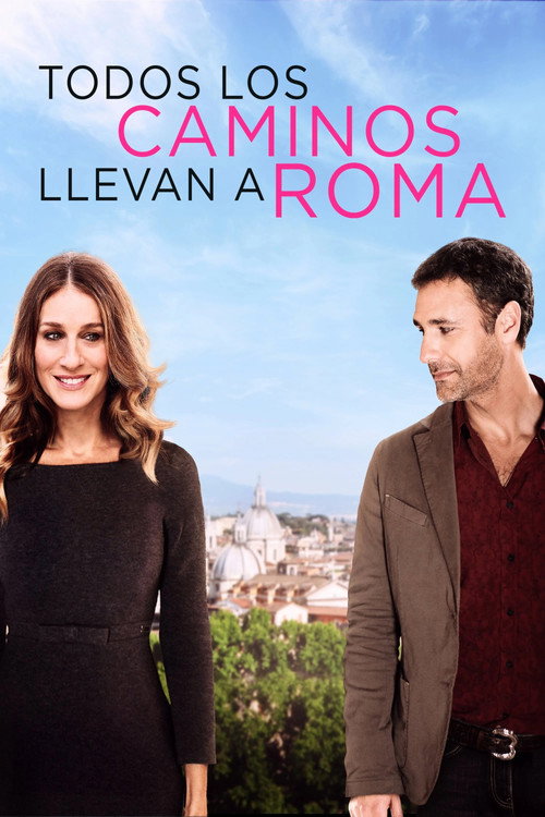 Cartel de Todos los caminos conducen a Roma