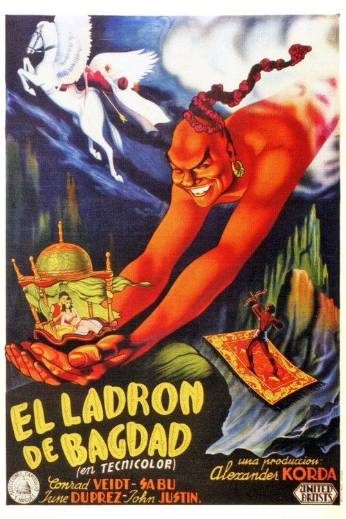 Cartel de El ladrón de Bagdad