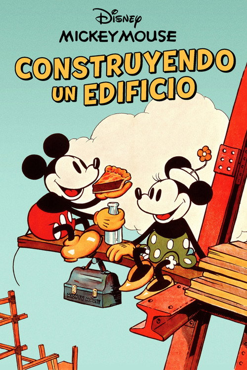 Cartel de Mickey Mouse: Construyendo un edificio
