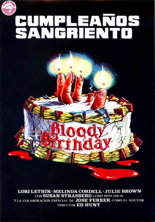 Cartel de Cumpleaños sangriento