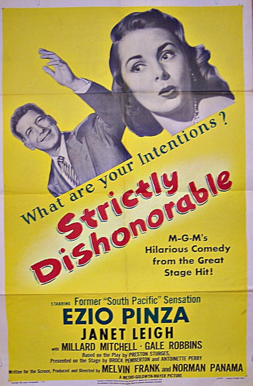 Cartel de Strictly Dishonorable