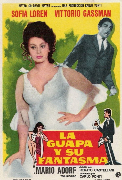 Cartel de La guapa y su fantasma