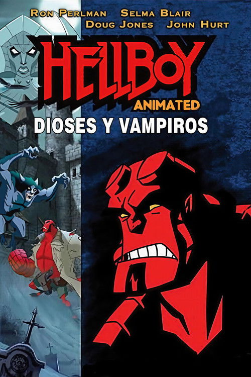 Cartel de Hellboy Animado: Dioses y vampiros