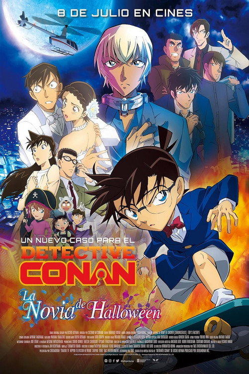Cartel de Detective Conan 25: La novia de Halloween