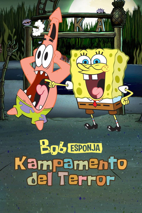 Cartel de Bob Esponja: Campamento del Terror