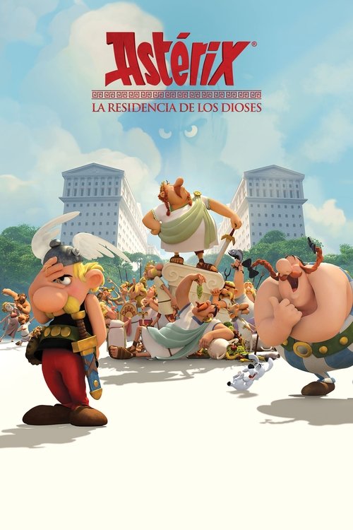 Cartel de Astérix y la residencia de los dioses