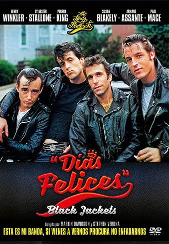 Cartel de Días felices (Black Jackets)