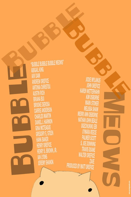 Cartel de Bubble Bubble Bubble Meows