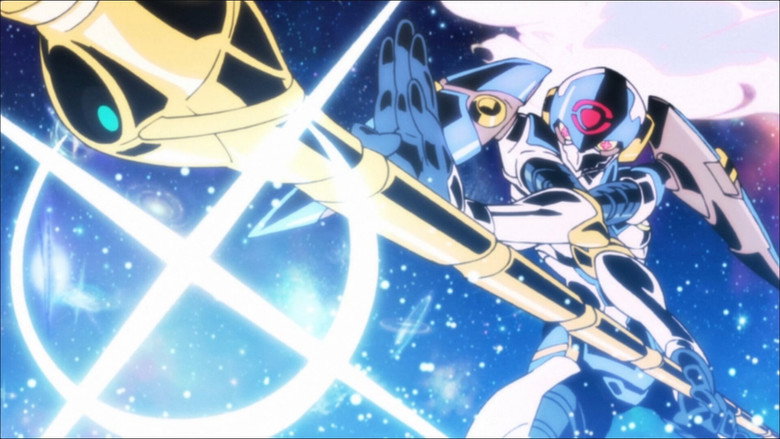 Fotograma de Gurren Lagann: Las luces en el cielo son estrellas